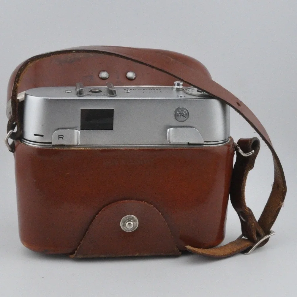 Braun Paxette Panto Camera Brown Fair Vintage Katagon 40mm Lens Leather Case